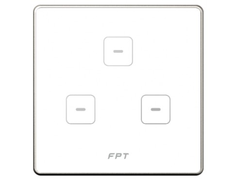 [SNZD0130] Công tắc cảm ứng 3 nút vuông trắng Hera